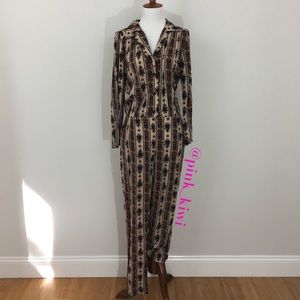 Novella Royale the Bev Striped Jumpsuit